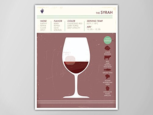 Syrah Art Print, Wine Art Print, Wine Print, Wine Poster, Wine Print, Digital Wine Print, Syrah Poster, Wine Art Print, Syrah Print, Syrah