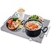 HAPPYGRILL Electric Warming Tray Hot Plate with Stainless Steel Top Panel and Adjustable Temperature Control for Buffets Restaurants Party Events and Home Dinners