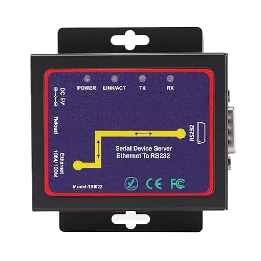 Plyisty Servidor Serie Industrial, Convertidor 232 a Ethernet con Transmisión Bidireccional, Protección ESD, para Sistemas Server Client UDP Mode XP 7 8 10 (Enchufe de la UE) | Ya disponible en tu tienda friki favorita! En mundofriki.es!