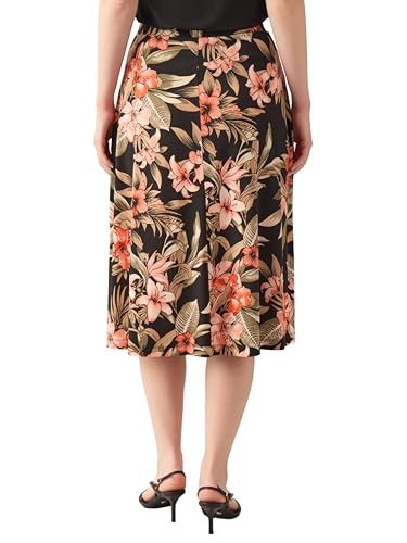 Kasper Women's Floral Printed Matte Jersey Midi Skirt3