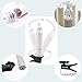 HANNAHONG 10 pcs LED Flameless Taper Candles with Remote,Small Mini Electric Dimmable Flickering Fake Wax,Battery Operated,Windows Clips Lights for Stick Candelabra,Wreath,Christmas Decor
