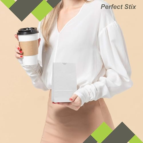 2lb White Paper Bags-Pack of 500ct