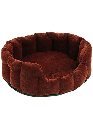 COMFY Ultra Soft Luxurious Designer Round Shape Reversible Washable Recron Polyfiber Filled Orthopedic Bed for Dog and Cat- XXL (Brown) (B093C59XD5) Amazon Price History, Amazon Price Tracker