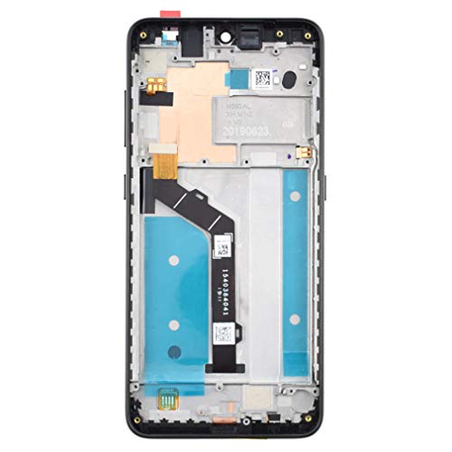 Image of LCD Screen Touch Digitizer Glass with Screen Frame Replacement for Nokia 7.2 TA-1193 TA-1178 TA-1196 TA-1181 TA-1200 TA-1198 TA-1201 TA-1187 Charcoal Black