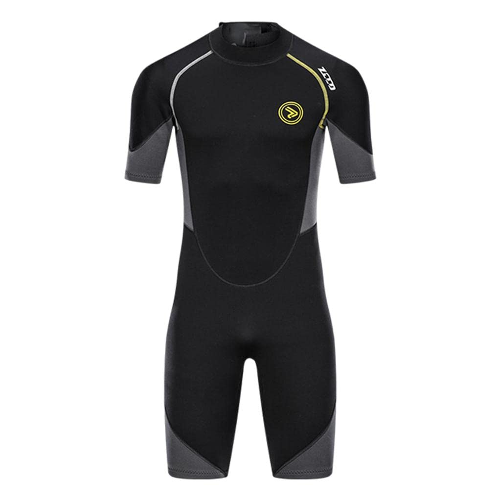 ujeavette UJEAVETTE® Men 1.5Mm Wetsuit Shorty Swimwear Back Zip Neoprene for Diving Adult XXXXL-picture-25