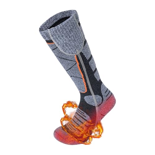 Chaussettes Chauffantes pour Homme et Femme avec Contrôle APP, 5000mAh 5V Rechargeable Chaussette Chauffante 3 Niveaux température Lavables,Fonction Minuterie pour Ski Cyclisme, Extérieur, Camping – vue 3