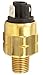 Gems Sensors 209571 Kapton Diaphragm OEM Subminiature Pressure Switch with Brass Fitting, 100VA, 5-25 psi Pressure, 1/4" NPT Male, SPST/Normally Open Circuit