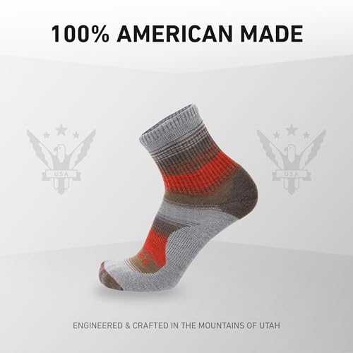 Image of GRIP6 Wool Micro-Crew Socks: Lightweight Wool Socks for Hiking, All Day Comfort - Wicking Crew Socks for Men and Women