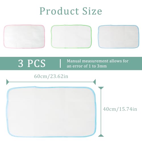 Image of 3Pcs Pressing Cloth for Ironing Pressing Cloths for Clothes Protect Ironing Cloth to Protect Clothes (Pink /Blue /Green)