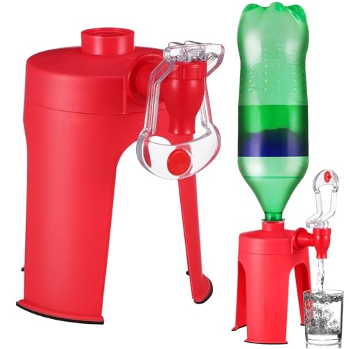 Dispensador de refrescos, compacto con presión de mano invertida, ahorro de bebidas de cola, accesorio resistente de 6.7 pulgadas, accesorio de bar para el hogar, dispositivo dispensador de refrescos