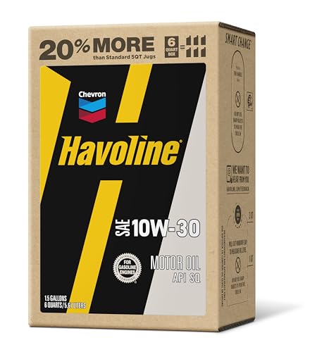Image of Havoline Motor Oil 10w30 Smart Change Engine Oil, 10W-30, 6 Quarts, Pack of 1