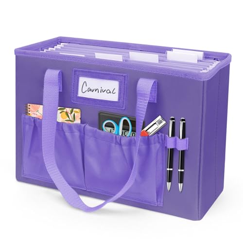 Abcxgood 01 Desktop File Organizer Box,Collapsible Hanging Filing Box,Home Office Document Storage Organizer cover