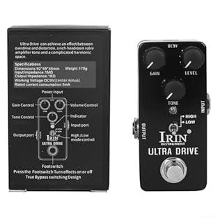 【 Effects】This effect pedal combines wah, distortion, overdrive, delay, reverb, and compressor functions, offering a diverse range of sound effects for players. 【Compact and Portable】With its small size and lightweight design, this pedal is highly po...