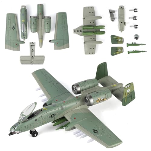 SEBUNAS 1:72 Scale A-10 Thunderbolt II Warthog Highly Detailed Plastic Assembly Model Kit Accurate Reproduction with Paint Scheme Collectors Choice Gift for Adults and Kids(43PCS)