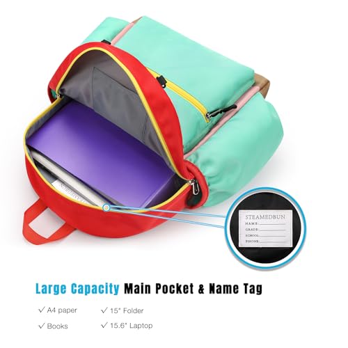 Image of STEAMEDBUN Kids Backpack for Girls 6-8: Toddler Backpack for Preschool Kindergarten - Girls Backpacks for Elementary 4-6