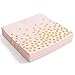 200Pcs Pink Disposable Paper Plates Cups Napkins Set - Party Supplies, Gold Dots on Pink 50 Dinner Plates 50 Dessert Plates, 50 Napkins and 50 9 oz Cups for Baby Shower Birthday Parties