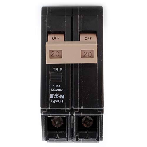 Eaton CHF220 Series 20A DP Circuit Breaker, No Size, Black - Image 3