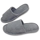 MORIPiLO スリッパ 室内 臭くならない (医師が認めたプラチナ抗菌 アスクドクターズ) 徹底防臭 ふんわり綿100パイル 厚み2cm ルームシューズ 室内 リビング トイレ 来客用 Ask Doctors グレー M (23.0-24.5cm) まくらのモリシタ