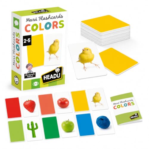 Headu Flashcards Colors Montessori crianças Mu27859 jogo educativo para crianças 2-5 anos