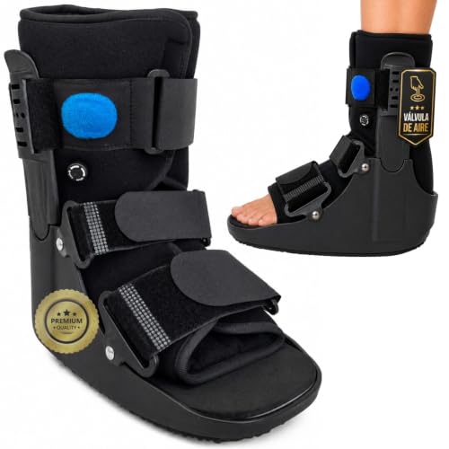 OrtoPrime Bota Walker Corta Fija BILATERAL con CÁMARA DE AIRE Walker Bota Ortopedica Esguince Tobillo - Bota Ortopedica Walker UNISEX Bota Fractura Inmovilizadora de Tobillo NEUMÁTICA (M 40-44)