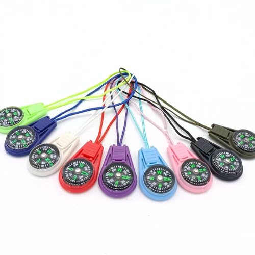 Brújula para niños mini llavero multicolor pack 10 miniatura 3