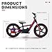 AIII Lightweight Electric Dirt Bike for Kids, 170/340W Electric Motorcycle Up to 10/12MPH, 24V Detachable Battery, Hand-Operated Dual Brakes Electric Balance Bike for Ages 3-6/5-12