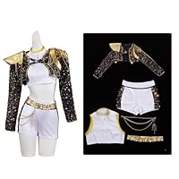 Girls Demon Pop Singer Hunters Costume 3-14 Years Stage Dance Idol Cosplay Outfit, Kids Halloween Costumes