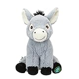 Juguete suave de burro: uno para cada amante de los animales. Este bonito peluche de burro de la colección Eco Plush ilumina cualquier habitación. O úsalo como parte de toda una colección de granja en una guardería o habitación infantil.