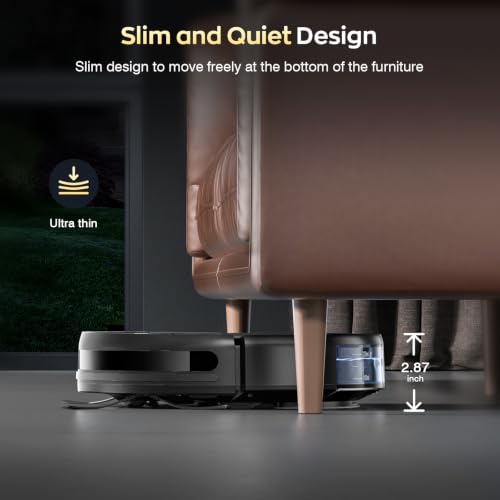 Image of Robot Vacuum and Mop Combo, 2300Pa Strong Suction, 2-in-1 Dust Box and Water Tank, Works with Alexa /Google Assistant, Long Runtime, Schedule, Quiet, Ideal for Hard Floors, Low-Pile Carpets and Pets
