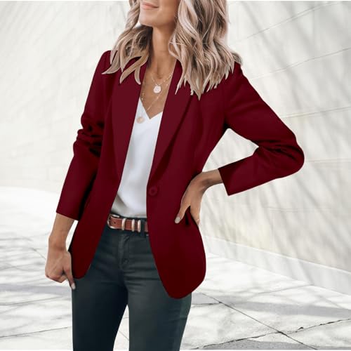 Womens Casual Blazers Open Front Long Sleeve Suit Jackets Open Front Work Office Outwear Lightweight Slim Fit Blazer3