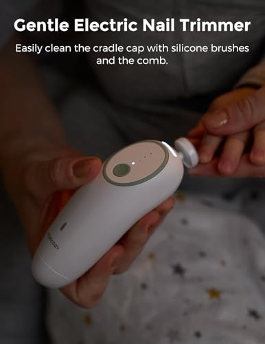 Image of Momcozy Baby Kit, Baby Shower & Registry Essential Kit for Grooming & Cleansing Care, Includes Electric Nail File, Teether, Bath Brush, Cradle Cap Brush,Comb, Finger Toothbrush,Newborn Must-Have