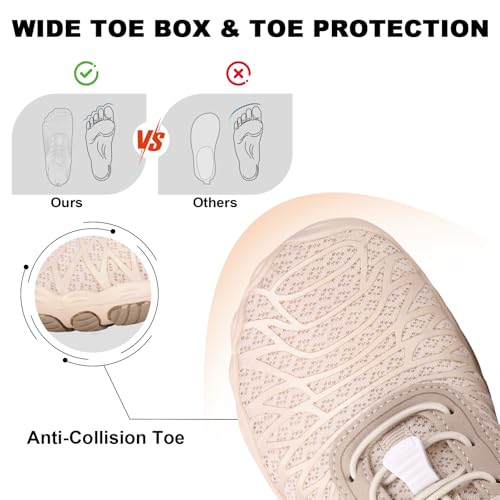 Hike Barefoot Shoes for Women Men Non-Slip Breathable Walking Shoes Wide Toe Box Comfortable Athletic Footwear3