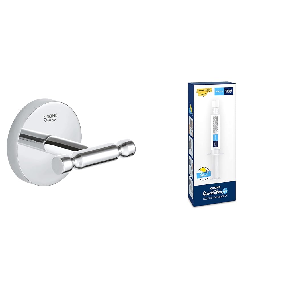 GROHE Start Cosmopolitan QuickFix Bornoz Askısı + QuickGlue A1 Yapıştırıcı Seti
