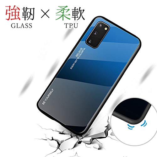 Amazon.co.jp: Orancio Galaxy S20 用 ケース 背面 ガラス きれい 色調