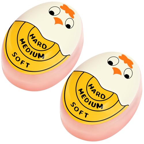 FOREV Egg Timer for Hard Boiled Eggs Soft Boiled Color Changing Indicator Tells When Eggs are Ready,...