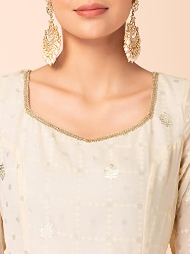 Image of Indya Women's Viscose Regular Fit Kurtas