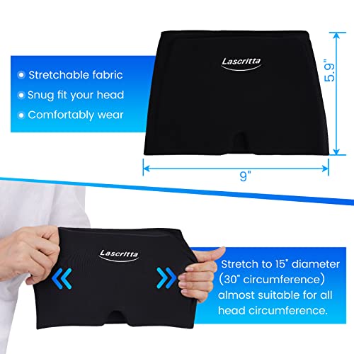 Lascritta Migraine Headache Relief Cap, Headache Relief Hat & Migraine Cap Cold Compress, Migraine Relief Cap, Cool Gel Head Wrap, Cold Compress Migraine Relief Products Device For Tension & Stress #TOP3