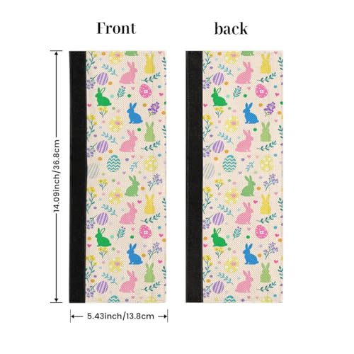 Image of Pardick Easter Refrigerator Door Handle Covers Set of 2, Eggs Bunny Fridge Handle Cover Washable Fridge Dishwasher Door Spring Decor Protector Handle Cover, Keep Your Kitchen Appliance Clean