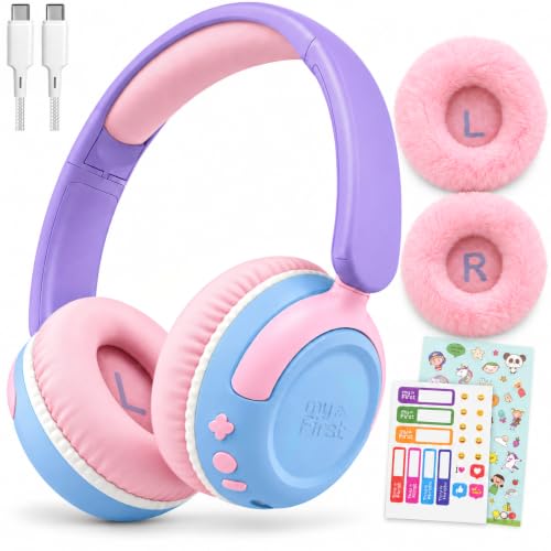 myFirst-Kids-Headphones-Wireless-Wired-Smart-Transparency-8594dB-Modes myFirst Kids Headphones Wireless & Wired, Smart Transparency, 85/94dB Modes - Image 1