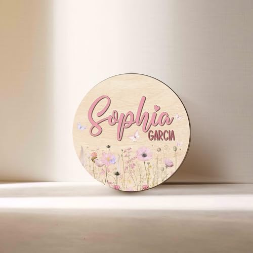 Personalized Wooden Name Sign for Nursery, Wall Letters Customized Name Sign, Baby Room Decor, Baby Name Reveal, Newborn Name Reveal (B4)