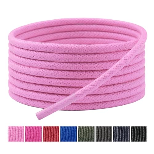 Image of Handshop 3 Pairs Dress Shoe Laces | 3 /32 inch Thin Round Waxed Shoelaces | Polished waxed sheen, tightly woven cotton, secure tie, for oxfords, derbies and chukka boots, 23 inch-63 inch sizes and 15 colors