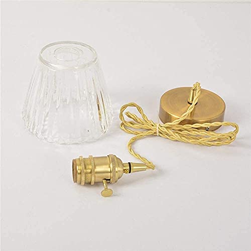 Lámpara colgante de oro para techos altos regulable con casquillo universal E27 5