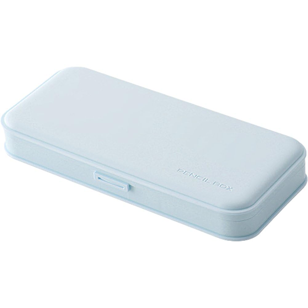 Fituenly Blue Pencil Case Plastic Pencil Cases Clear Pencil Pouch Pencil Box School Supplies Concise Stationery Storage Box