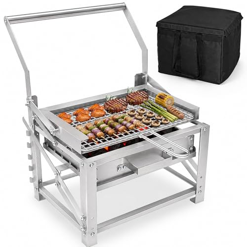 Toriexon Portable Charcoal Grill 180 Rotatable Small Charcoal Grill