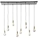 Produktbild Brilliant Lampe Darcia Pendelleuchte 8flg schwarz Metall/Glas schwarz 8x A60, E27, 60 W