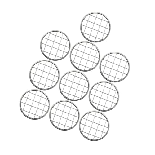 KICHOUSE Jar Flower Grid Inserts 10pcs Metal Frog Lid Perfect for Floral Arrangements and Vase Decorations