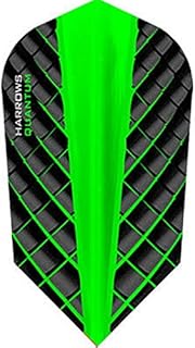 Harrows 5 x Sets Quantum Green Dart Flights Slim w/GRA Outchart