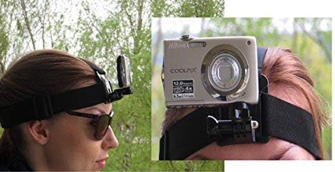 Designo Head Helmet Strap Band Mount Holder for Digital Cameras to use as Action Cameras Fits Universal Canon Nikon Sony Samsung Olympus Vivitar dvr783hd GoPro 4GEE - Image 3