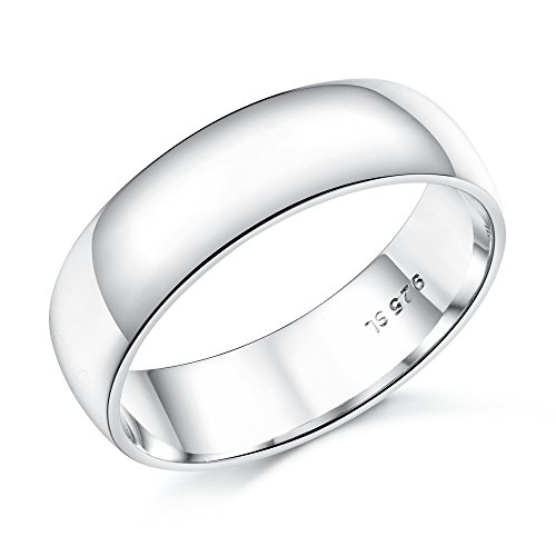 Alliance en argent massif 6 mm le cadeau idéal avec son écrin