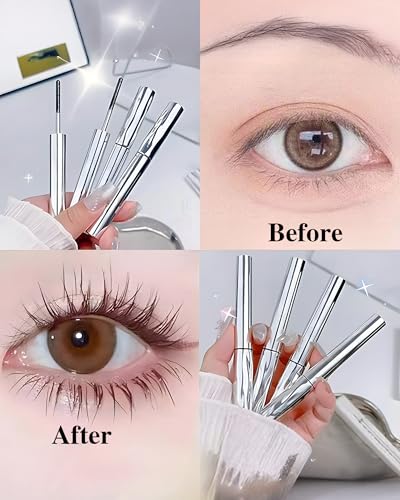 Image of Metal Wand Mascara with Waterproof Double-Ended Eyeliner Pencil